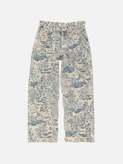 Acne Studios Baggy fit jeans - 1981 Distressed Monogram - Mid Blue