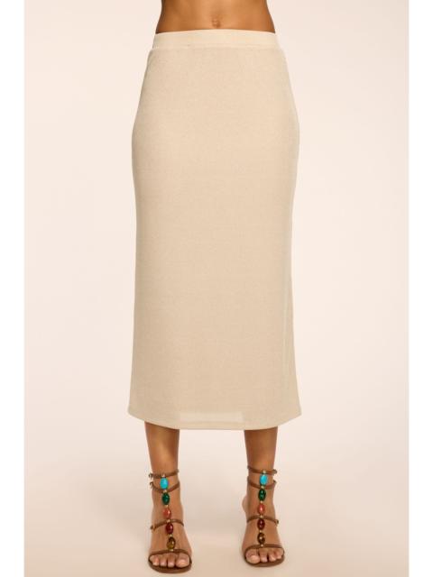 RAMY BROOK Jade Lurex Knit Midi Skirt