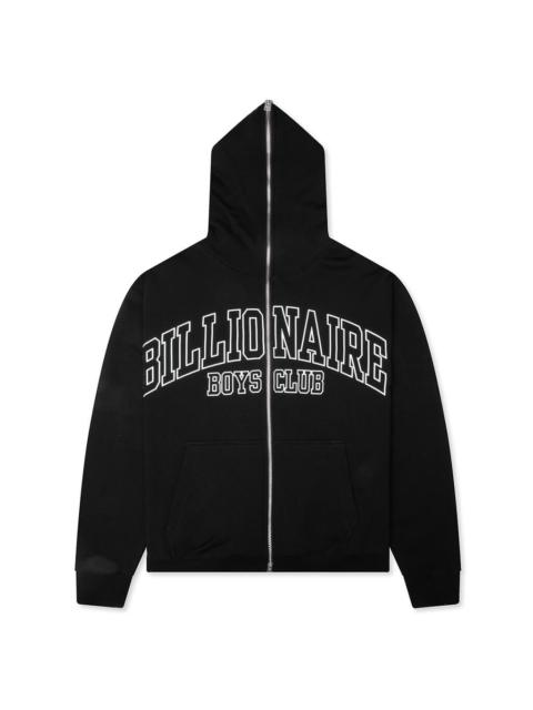 BILLIONAIRE BOYS CLUB ZIP CLUB HOODIE - BLACK