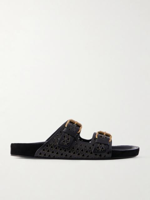 Isabel Marant Lennyo Laser-cut Leather Slides