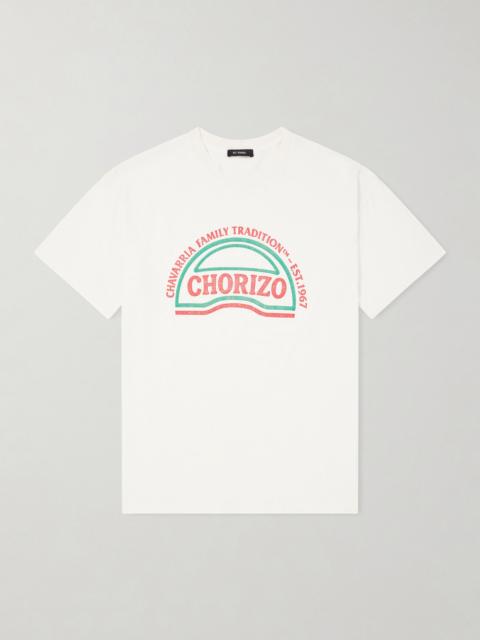 WILLY CHAVARRIA Chorizo Logo-Print Cotton-Jersey T-Shirt