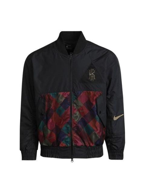 Nike Kyrie Protect Irving Sports Print Basketball Jacket For Men Black DD6930-010