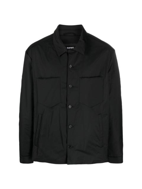 patch-pockets padded shirt jacket