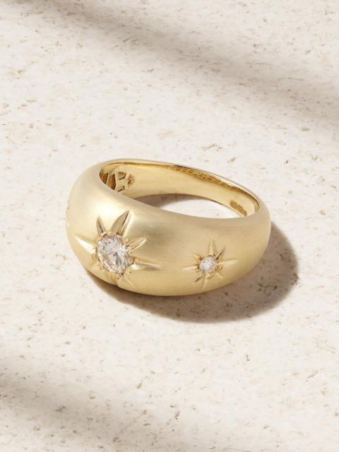 JACQUIE AICHE Starburst 14-karat Gold Diamond Ring