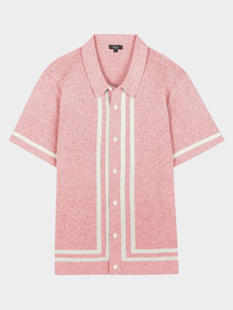 Rails Men's Leo Melange Knit Short-Sleeve Shirt