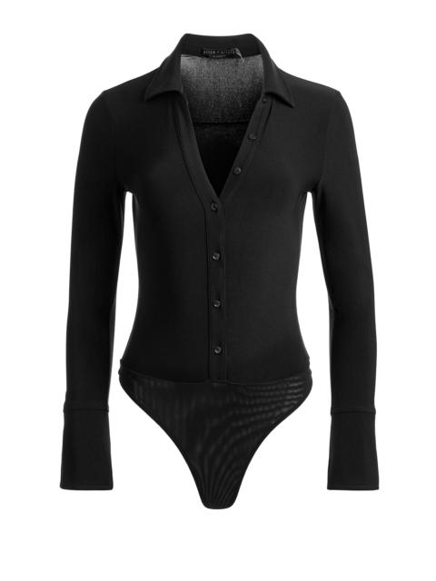 Alice + Olivia FREYA BUTTON DOWN BODYSUIT