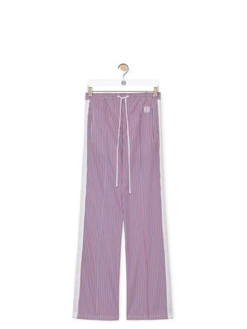 Loewe Tracksuit trousers in striped cotton