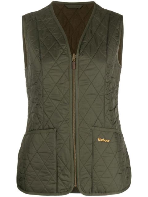 Barbour quilted V-neck gilet