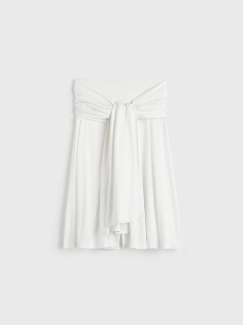 TOTEME Tie-waist jersey shorts white