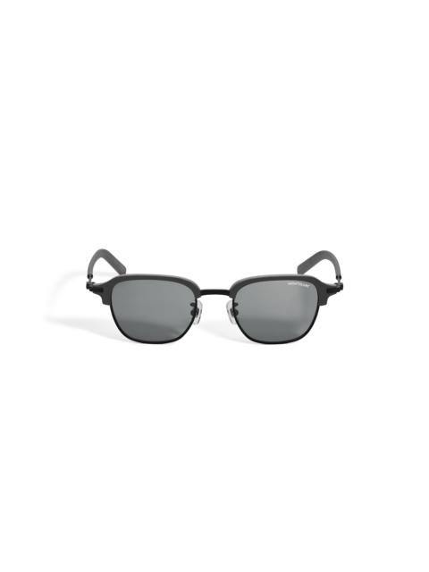 Montblanc RECTANGULAR SUNGLASSES WITH BLACK METAL FRAME