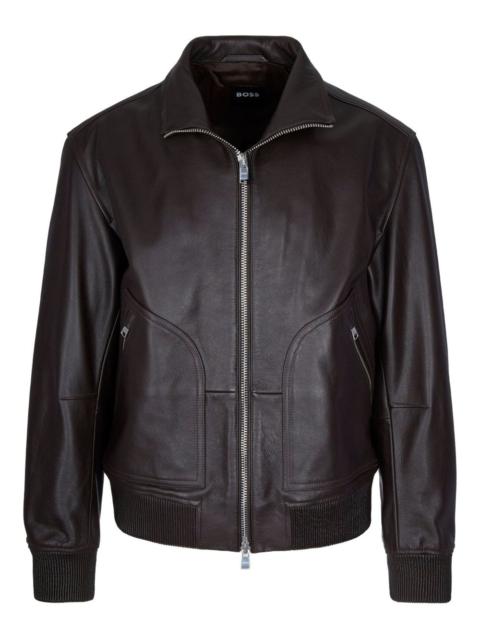 BOSS Mander leather jacket