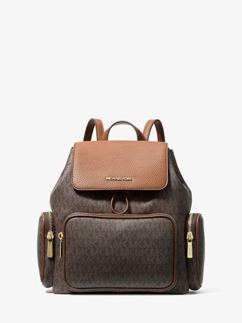 MICHAEL KORS Merritt Small Signature Logo Cargo Backpack