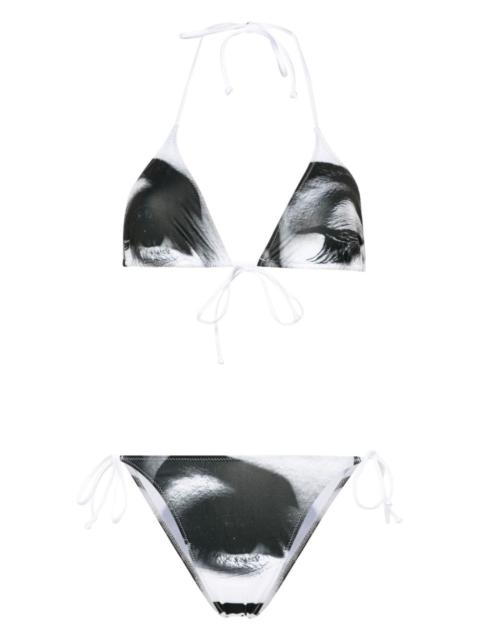 Jean Paul Gaultier abstract-print bikini