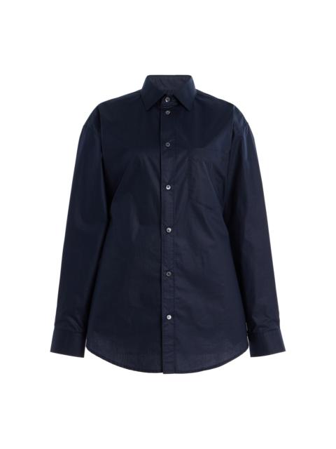 Anne Cotton-Poplin Shirt navy