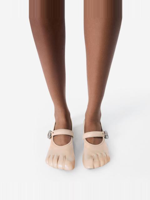 Five-Toe Ballerina Belt Flat