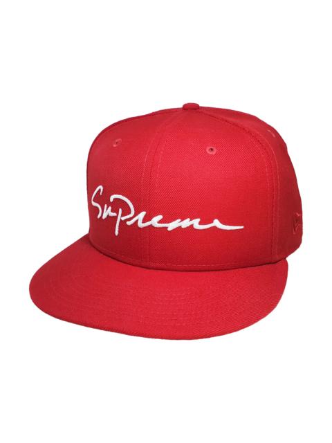 Supreme Supreme Classic Script New Era Cap Red