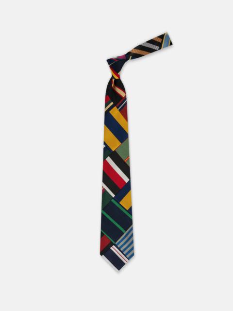 J. PRESS MADE-IN-USA PATCHWORK STRIPE TIE