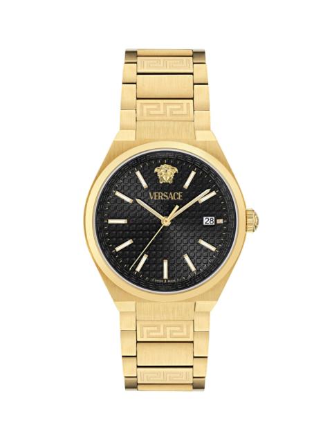 VERSACE Men's V-Auria Goldtone Bracelet Watch/39MM - Yellow Gold