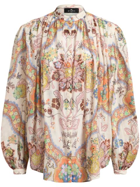 Etro Cotton Pleated Shirt