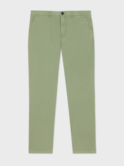 Paul Smith Pale Khaki Stretch-Cotton Chinos