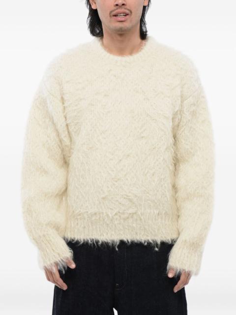 Jil Sander brushed crew neck sweater