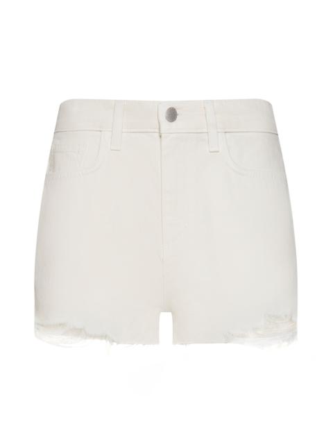 L'AGENCE Clark Distressed Jean Short