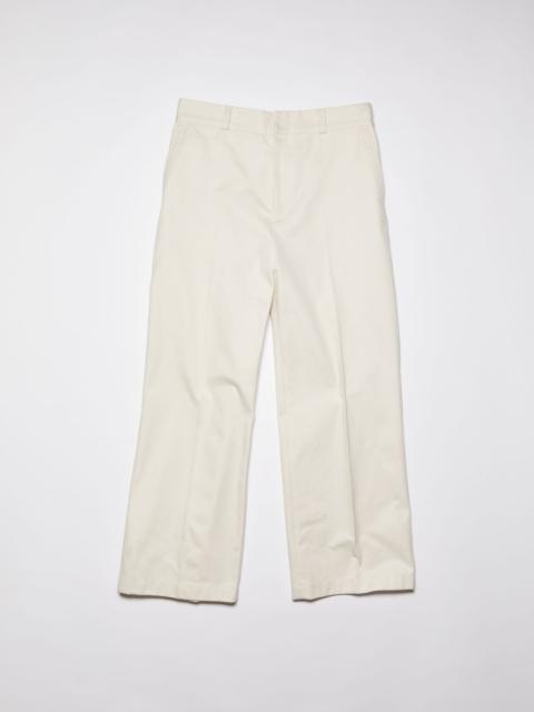 Acne Studios Heavy twill trousers - Ecru beige