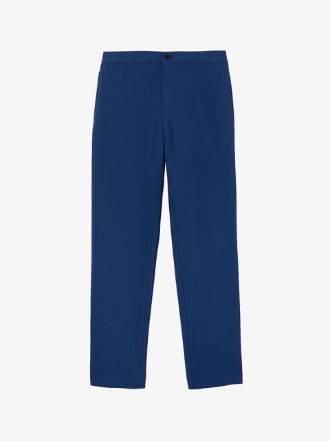 Sandro High-rise stretch-jersey trousers