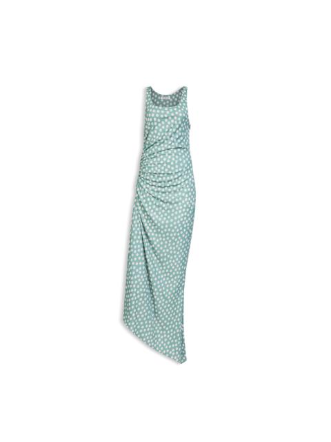 Alaïa POLKA DOTS GATHERED DRESS