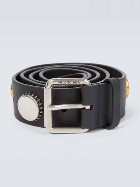 BALENCIAGA Embellished leather belt