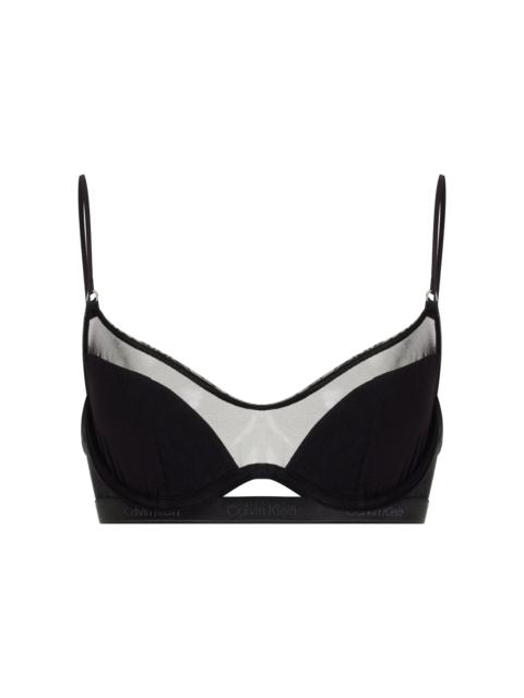 Nensi Dojaka for Calvin Klein Modern Modal-Cashmere Bralette black