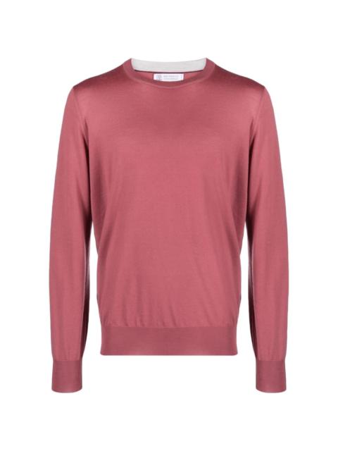 crew-neck virgin wool-cashmere jumper