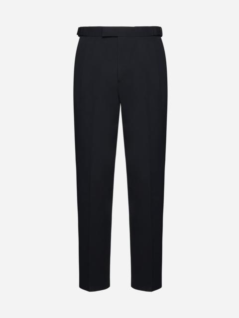 Cotton and wool trousers