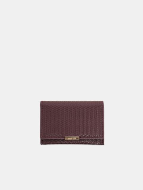 dolce vita MINI-ME WALLET BURGUNDY WOVEN STELLA