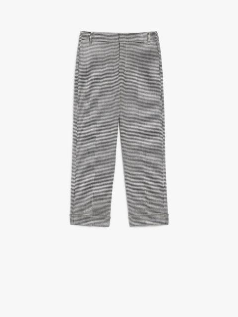 'S Max Mara ADELFI Linen and cotton basketweave trousers