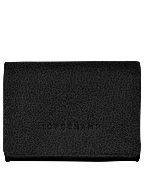 Longchamp Le Foulonné Coin purse Black - Leather