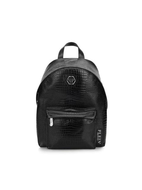 PHILIPP PLEIN top-handle leather backpack