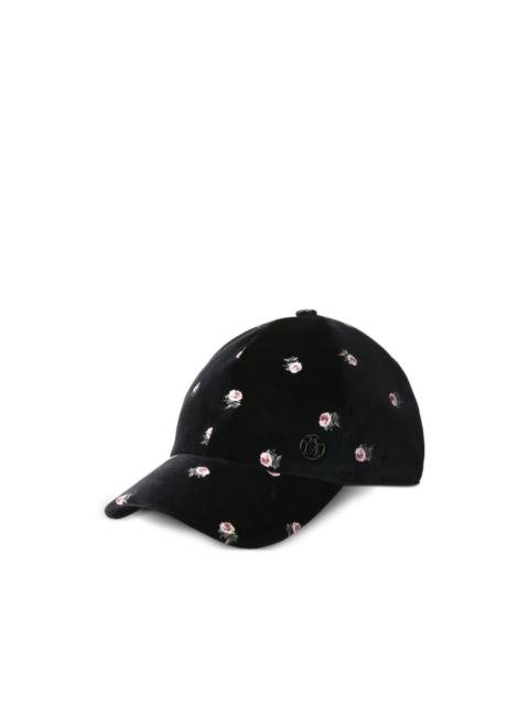 MAISON MICHEL floral-embroidered hat