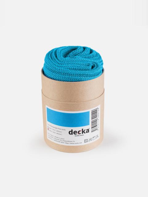 Iron Heart DEC-CAS-N-BLU Decka Cased Heavyweight Plain Socks - Neon Blue