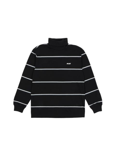 STRIPED TURTLENECK BLACK