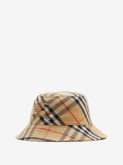 Burberry Check Cotton Blend Bucket Hat