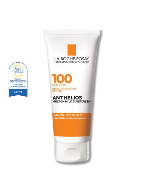 LA ROCHE-POSAY Anthelios Melt-In Milk Sunscreen for Face & Body SPF 100