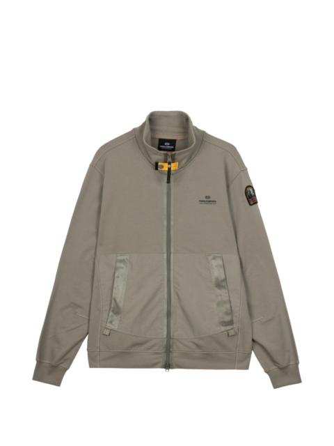 PARAJUMPERS logo-patch zip-up sweater