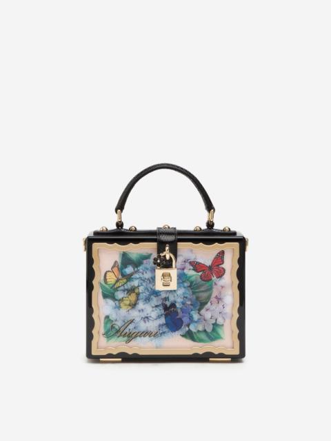 Dolce & Gabbana Postcard Dolce Box bag in lacquered wood