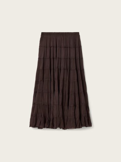 ALLSAINTS EVA TIERED MIDI SKIRT