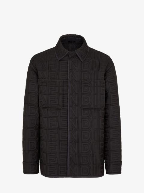 FENDI Two-tone tech fabric Fendi Roma Capsule shirt jacket