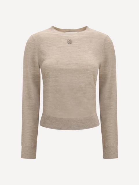 TORY BURCH T Logo Wool Sweater