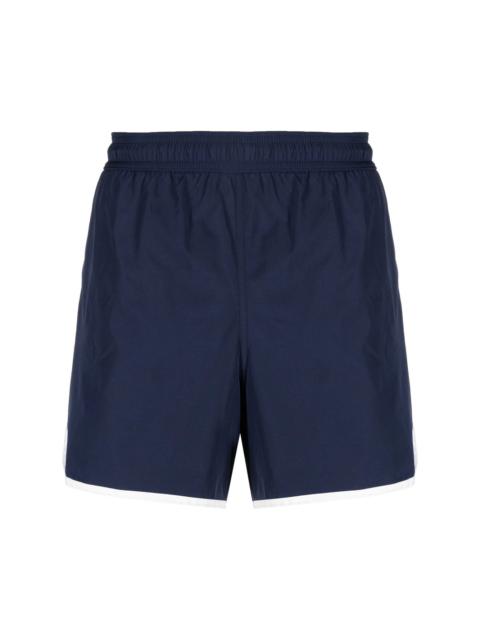 contrasting trim swim shorts