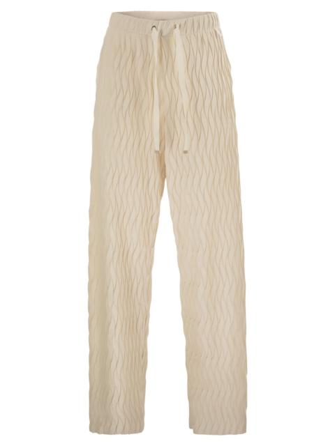 Herno Herno Women Trousers With Crumpled Effect