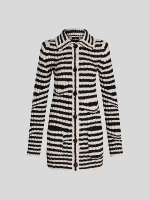 STRIPED KNIT CARDIGAN